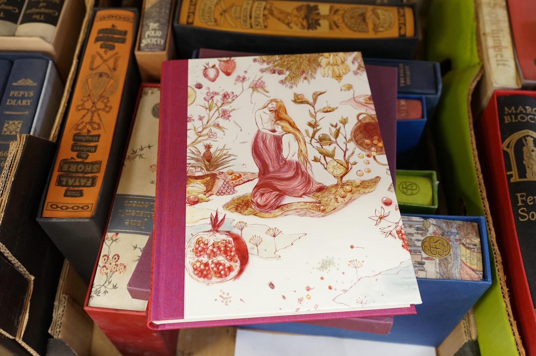 Folio Society - a quantity, all slipcased: includes Wilde's Writings (3 vols, 1993); Donne's Complete English Poems (illus., 2005); J.J. Norwich's History of Venice (illus., 2007) (28 slipcases). Condition - good